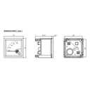 INST. ANALOG. DE PANEL 72X72MM AMPERIMETRO DIR. 60A