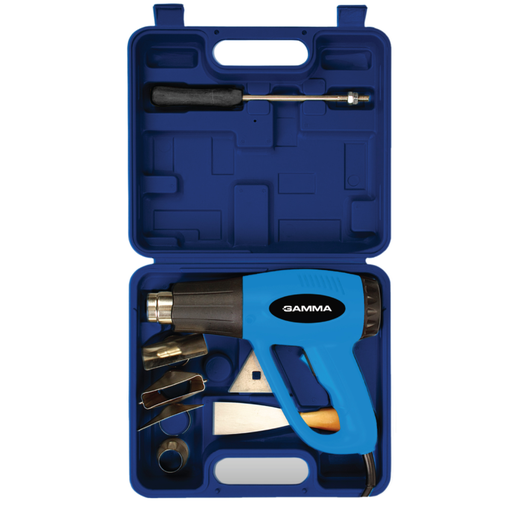 [GMMG1935KAR] Pistola de calor en KIT 200W  | 250-550 L/min | 300ºC - 500ºC con maletin y accesorios